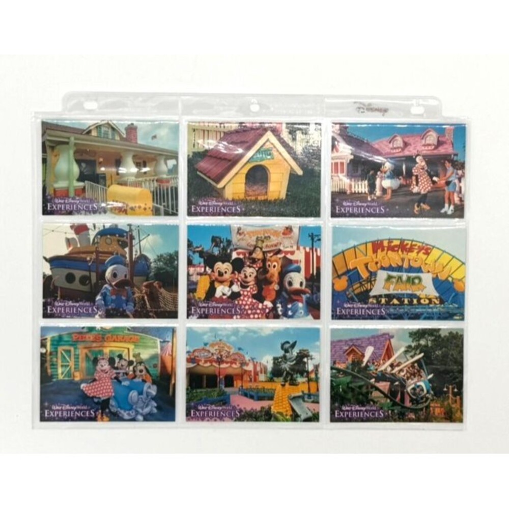 Walt Disney World Experiences Toontown Fair 9 Card Set Complete Extinct Sleeve
